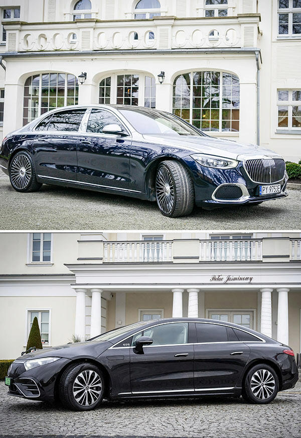 Auta klasy premium - Mercedes Maybach oraz EQS.